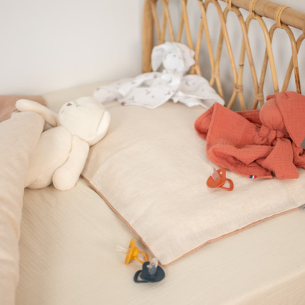 Avis Taie d'oreiller réversible en Lin lavé Sevira Kids 6