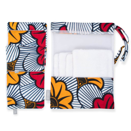 Avis Lingettes lavables 8 pièces, Wax Fleurs de mariage Sevira Kids 6