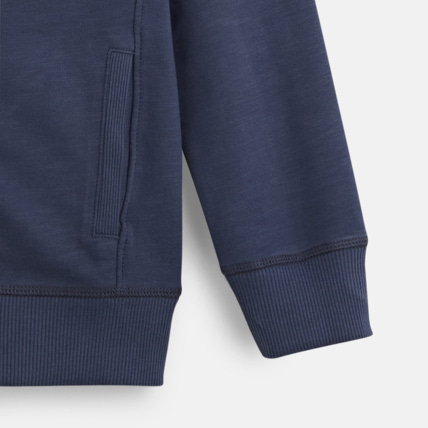 Avis Sweat-shirt uni à capuche bleu garçon OKAIDI 4