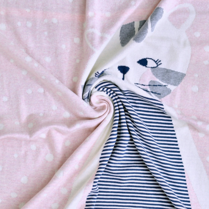 Avis Couverture plaid enfant en coton bio, Chaton Sevira Kids 1