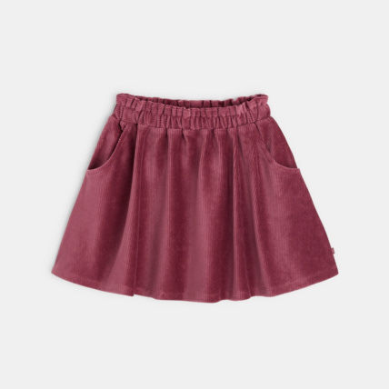 Avis Jupe courte en velours côtelé violette fille OKAIDI 1