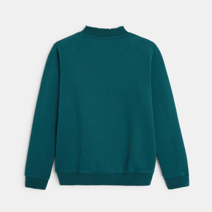 Avis Sweat-shirt Petite Biche "Yes my deer" vert fille OKAIDI 4