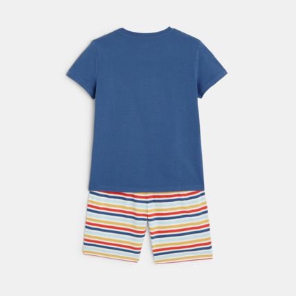 Avis Pyjama d'été 2 pièces en jersey bleu garçon OKAIDI 4