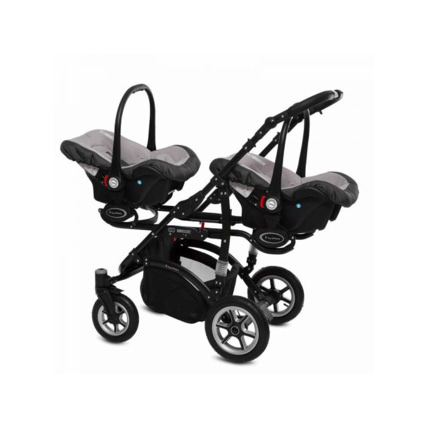 Avis Poussette Trio Twinni Premium + 2 nacelles + 2 sièges auto Silver TRIPPY 4