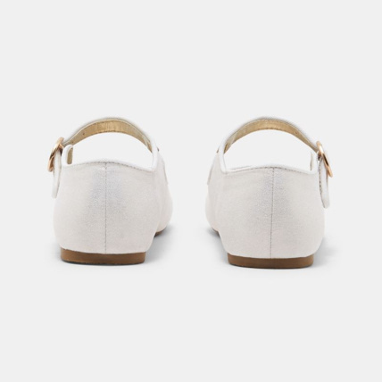 Avis Ballerine microfibre irisée à bride blanches fille OKAIDI 4