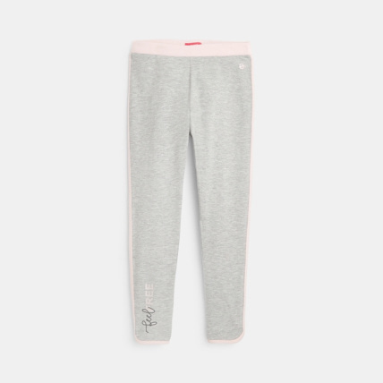 Avis Legging chiné à message gris fille OKAIDI 1