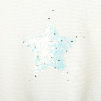 Avis Pull au point mousse et motif sequins beige fille OKAIDI 2