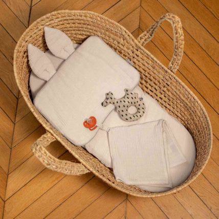 Avis Drap housse couffin ovale en gaze de coton, Jeanne Sevira Kids 3