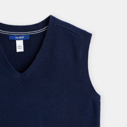 Avis Pull sans manches bleu garçon OKAIDI 2