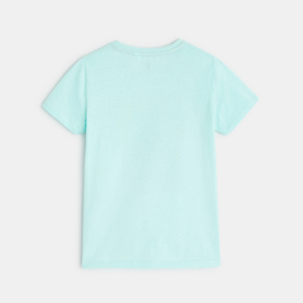 Avis T-shirt à motif "the adventure begins" turquoise garçon OKAIDI 3