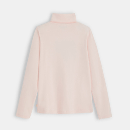 Avis T-shirt col roulé à motif fantaisie rose fille OKAIDI 3