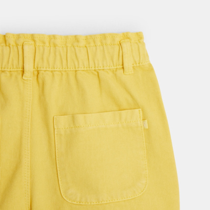 Avis Short à taille élastiquée et boutons jaune fille OKAIDI 4