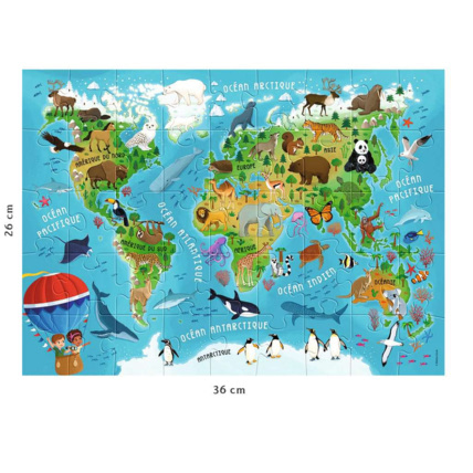 Avis Puzzle Carte du monde des animaux - de 5 ans RAVENSBURGER 3