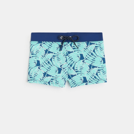 Avis Boxer de bain imprimé bleu garçon OKAIDI 1