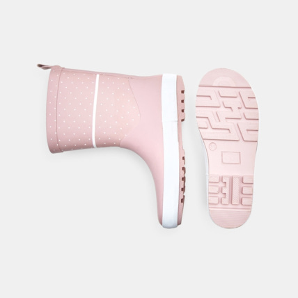 Avis Bottes de pluie à pois roses fille OKAIDI 3