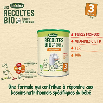 Avis Lait 3ème âge - Les Récoltes Bio - Croissance Blédina 5