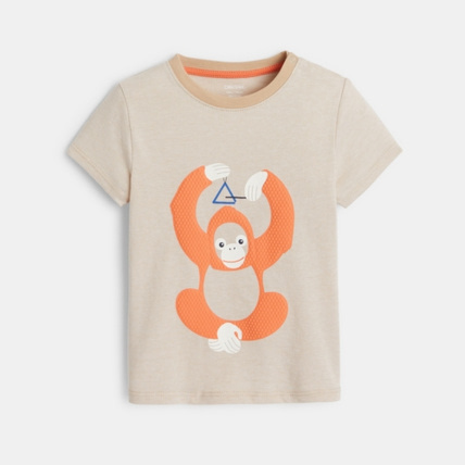 Avis T-shirt rayé singe en relief OBAÏBI 1