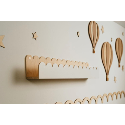 Avis Lot de 2 étagères à Bords Festonnés Mon Lit Cabane 8