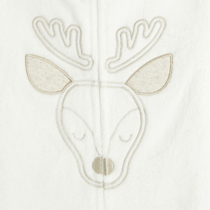 Avis Combinaison-pyjama en polaire motif biche blanc fille OKAIDI 2