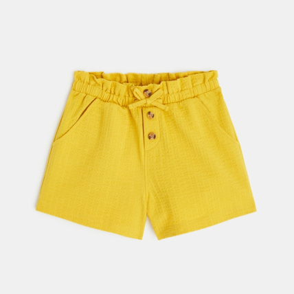 Short taille haute uni jaune fille OKAIDI Comparateur Avis Prix