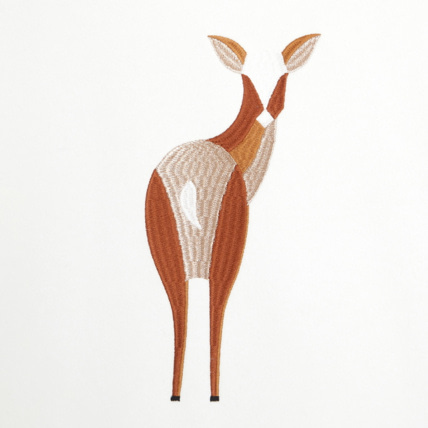 Avis Sweat-shirt à motif biche brodé blanc fille OKAIDI 2