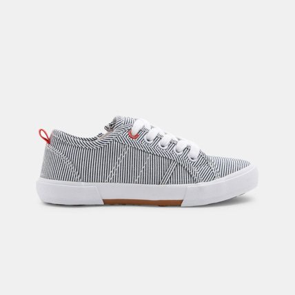 Avis Tennis toile fantaisie à lacets bleues fille OKAIDI 2