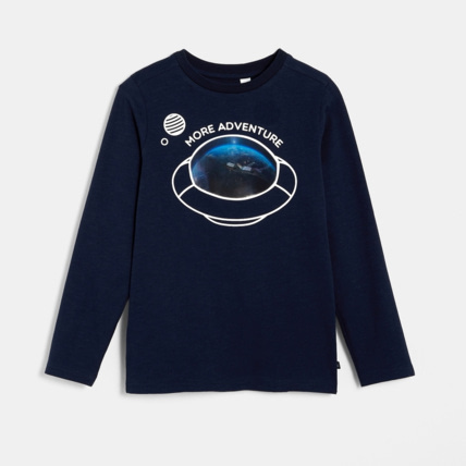 Avis T-shirt à motif phosphorescent bleu garçon OKAIDI 1