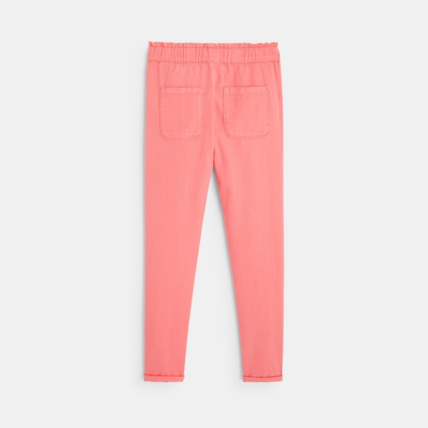 Avis Pantalon paperbag couleur rose fille OKAIDI 3
