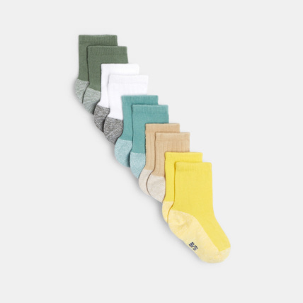 Avis Chaussettes unies semelles rayées (lot de 5) OBAÏBI 1