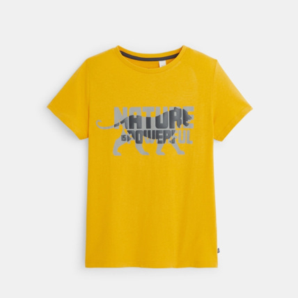 Avis T-shirt animal à message jaune garçon OKAIDI 2