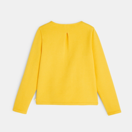Avis Sweat uni jaune fille OKAIDI 4