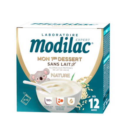 Avis Mon 1er dessert sans lait Nature 12 mois+ Modilac 1