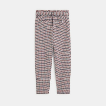 Avis Pantalon à taille haute ceinturée rouge fille OKAIDI 4