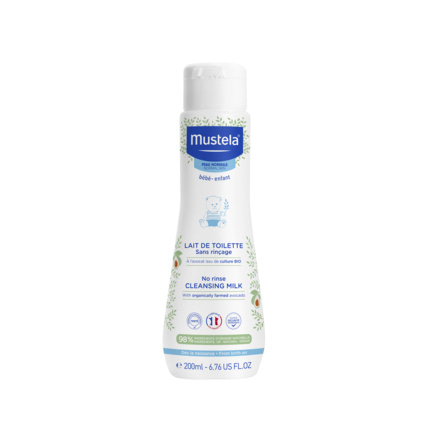 Avis Lait de toilette sans rinçage à l'avocat bio Mustela 1
