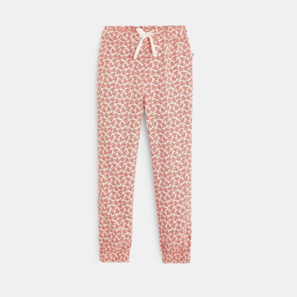 Avis Pantalon fluide imprimé feuillages rose fille OKAIDI 2