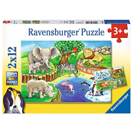 Avis Puzzle - Les animaux du zoo - 2x12 pièces RAVENSBURGER 1