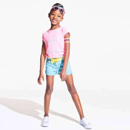 Avis Short en toile turquoise fille OKAIDI 5