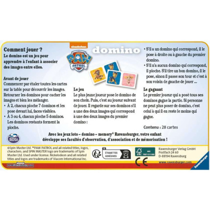 Avis Domino Pat'Patrouille - de 3 ans RAVENSBURGER 2