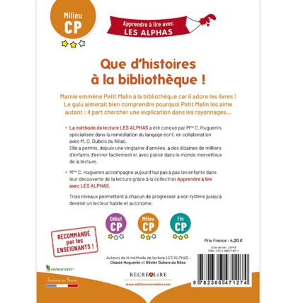 Avis Livre Que d’histoires à la bibliothèque ! - Apprendre à lire avec Les Alphas ÉDITIONS RÉCRÉALIRE 4
