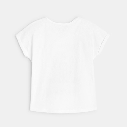 Avis T-shirt manches courtes Welcome to... bleu fille OKAIDI 4