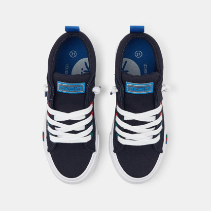 Avis Baskets mid en toile bleues garçon OKAIDI 2