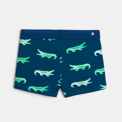 Avis Boxer de bain imprimé vert garçon OKAIDI 3