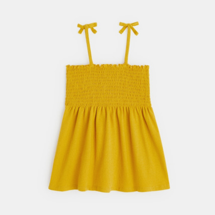 Avis Top à smocks imprimé jaune fille OKAIDI 3