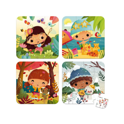 Avis 4 puzzles evolutifs les 4 saisons JANOD 1