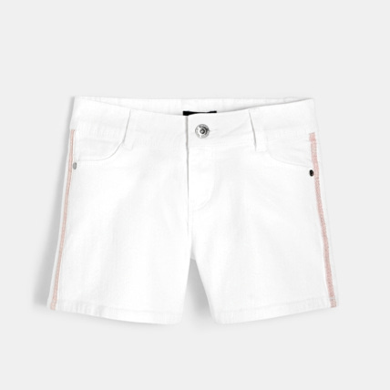 Avis Short en toile blanc fille OKAIDI 2
