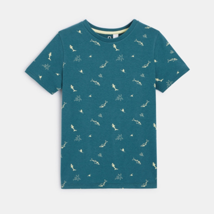 Avis T-shirt imprimé de petits motifs bleu garçon OKAIDI 1
