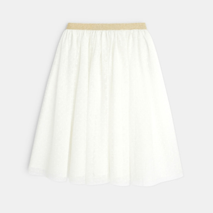 Avis Jupe tutu en tulle plumetis blanche fille OKAIDI 3
