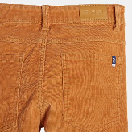 Avis Pantalon skinny en velours stretch beige garçon OKAIDI 5