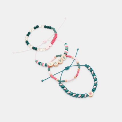 Avis Bracelets fantaisie LOVE (lot de 4) vert fille OKAIDI 1
