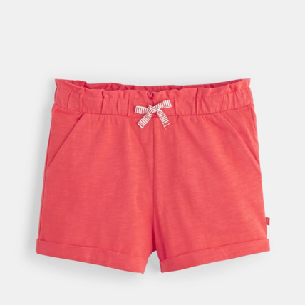Avis Short en jersey uni rouge fille OKAIDI 1